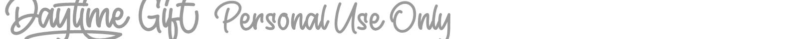 Daytime Gift font preview